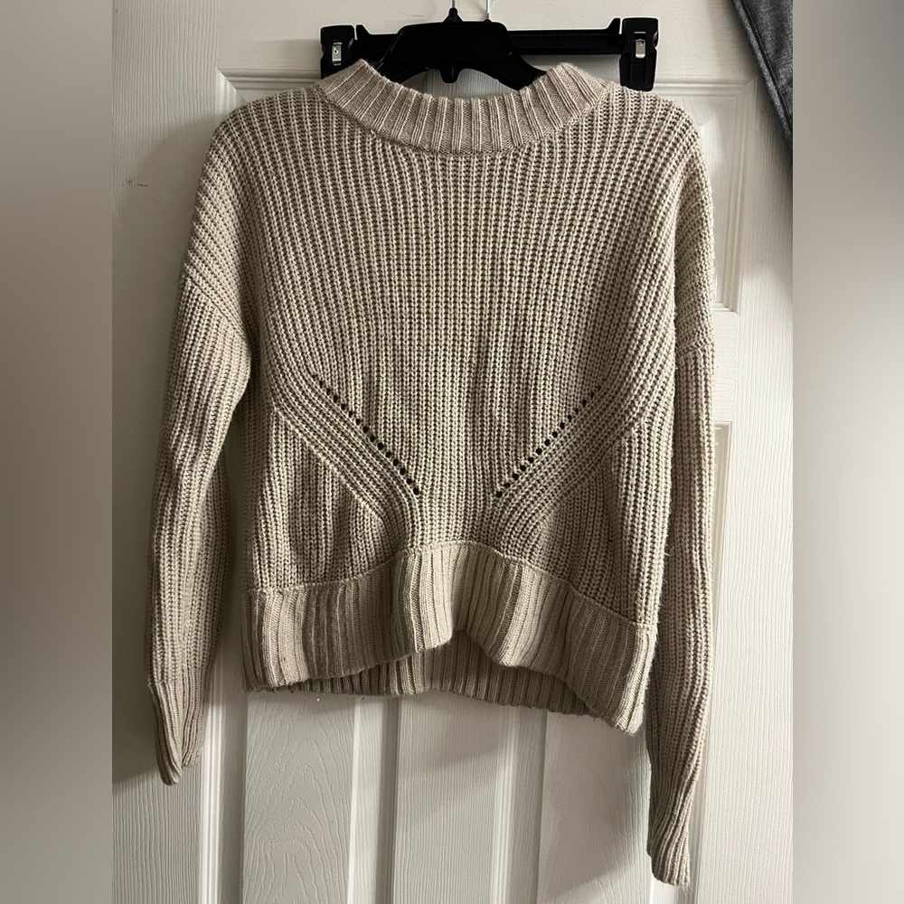 Beige Knit Women's Sweater